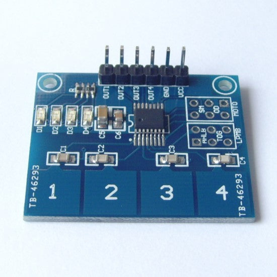 Ttp224 4 Way Capacitive Touch Switch Digital Touch Sensor Module Inkocean Technologies 9768