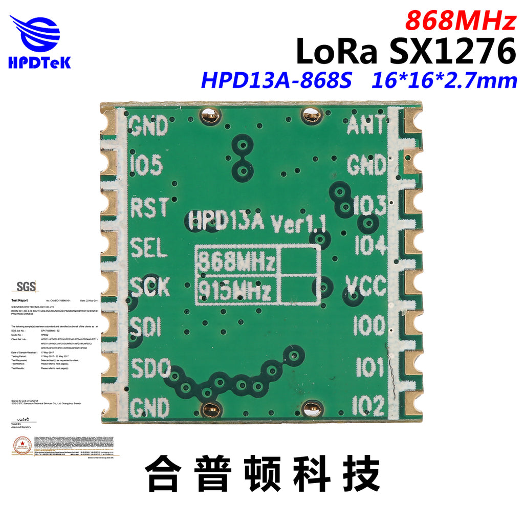 HPD13A SX1276 Wireless Transceiver Module LORA – Inkocean Technologies