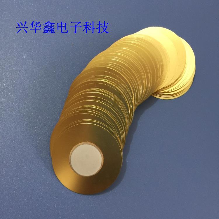 50mm diameter copper piezoelectric ceramic buzzer Inkocean Technologies