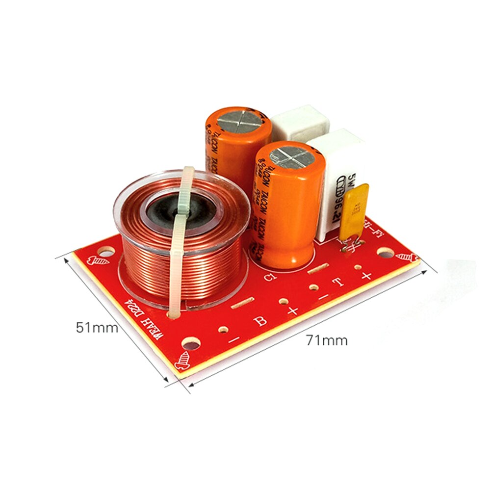 Diviseur Fréquence 2Way Filtre Crossover 2 Voies 800W - Haut-parleur Hi-fi Pour Sonorisation Home Studio Et Scène Filtre Treble Bass 800w