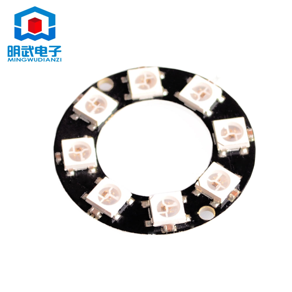D16 8-bit WS2812 5050 RGB LED intelligent full color RGB light ring de ...