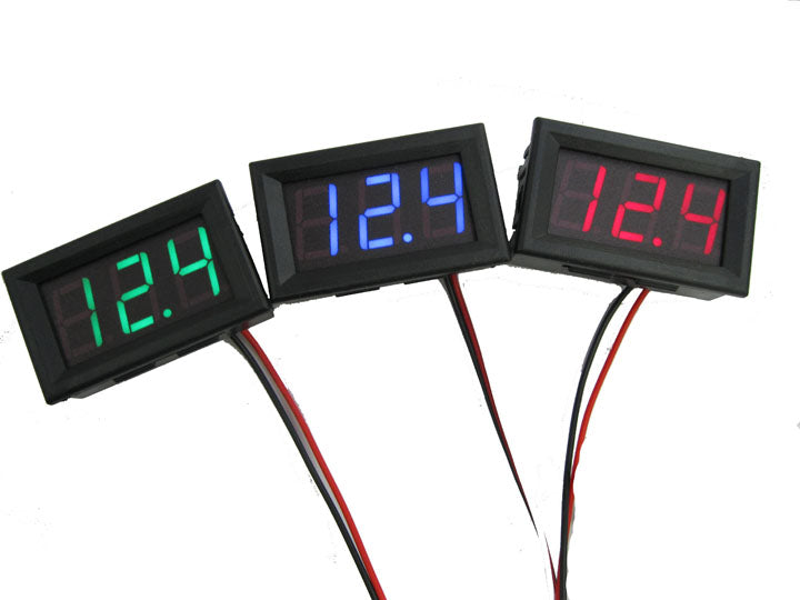 0.56 inch LED digital DC voltmeter DC0-100V 1A 10A dual display digita ...