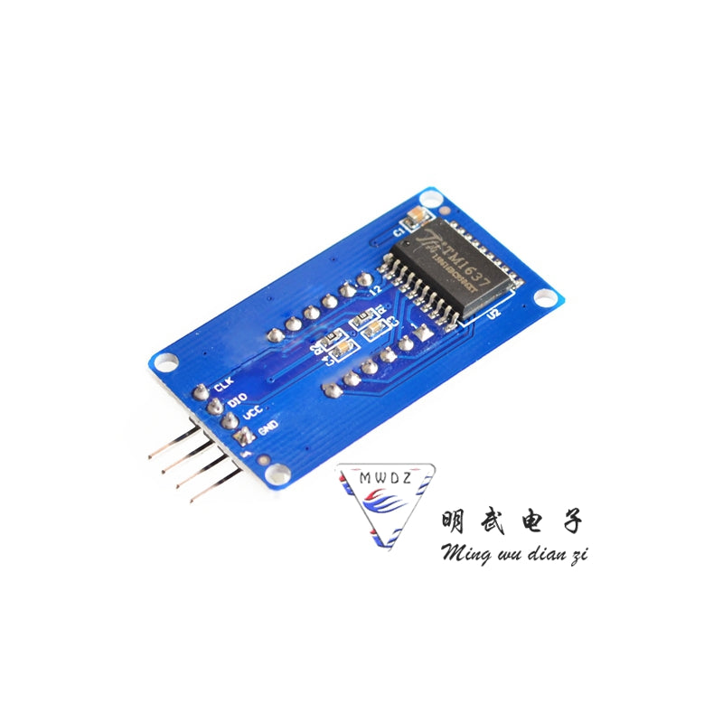 4-digit digital display module LED brightness adjustable with clock po ...