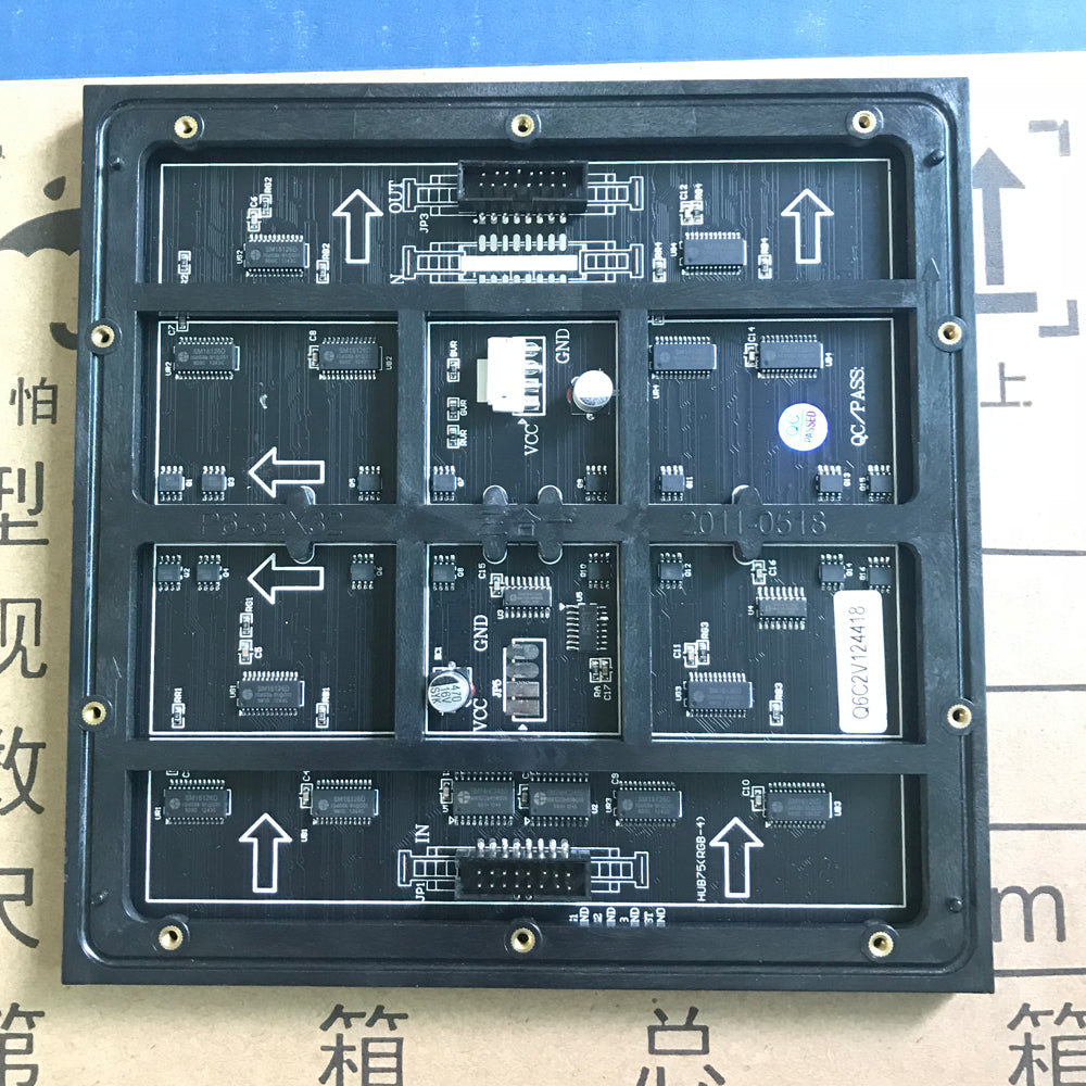 LED display unit board P6 outdoor full color table stickers led module ...