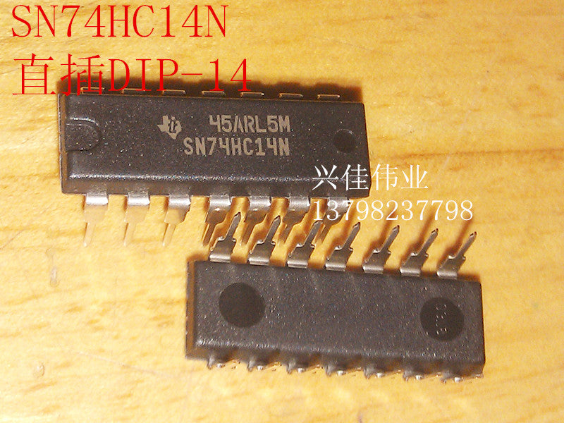 Circuit Intégré HCF40106 / MM74C14 - Hex Schmitt Trigger DIP14 - ST Microelectronics - Neuf