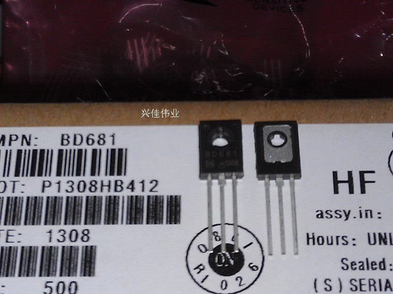 Bd681 Arduino NPN Darlington Power Transistors BD681 100V / 4A / 40W TO-126 package ...
