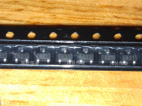 thumbnail image 2 of 50pcs TL431 SOT-89 Surface Mount Adjustable Regulator Transistors (3-Pin) 2 of 5