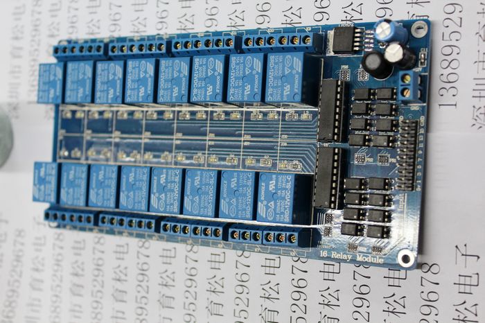 16 relay module relay control panel with optocoupler protection with t ...