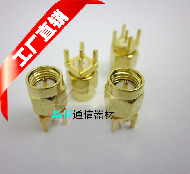 RF antenna base SMA male male contacts within the socket screw pin DIP ...