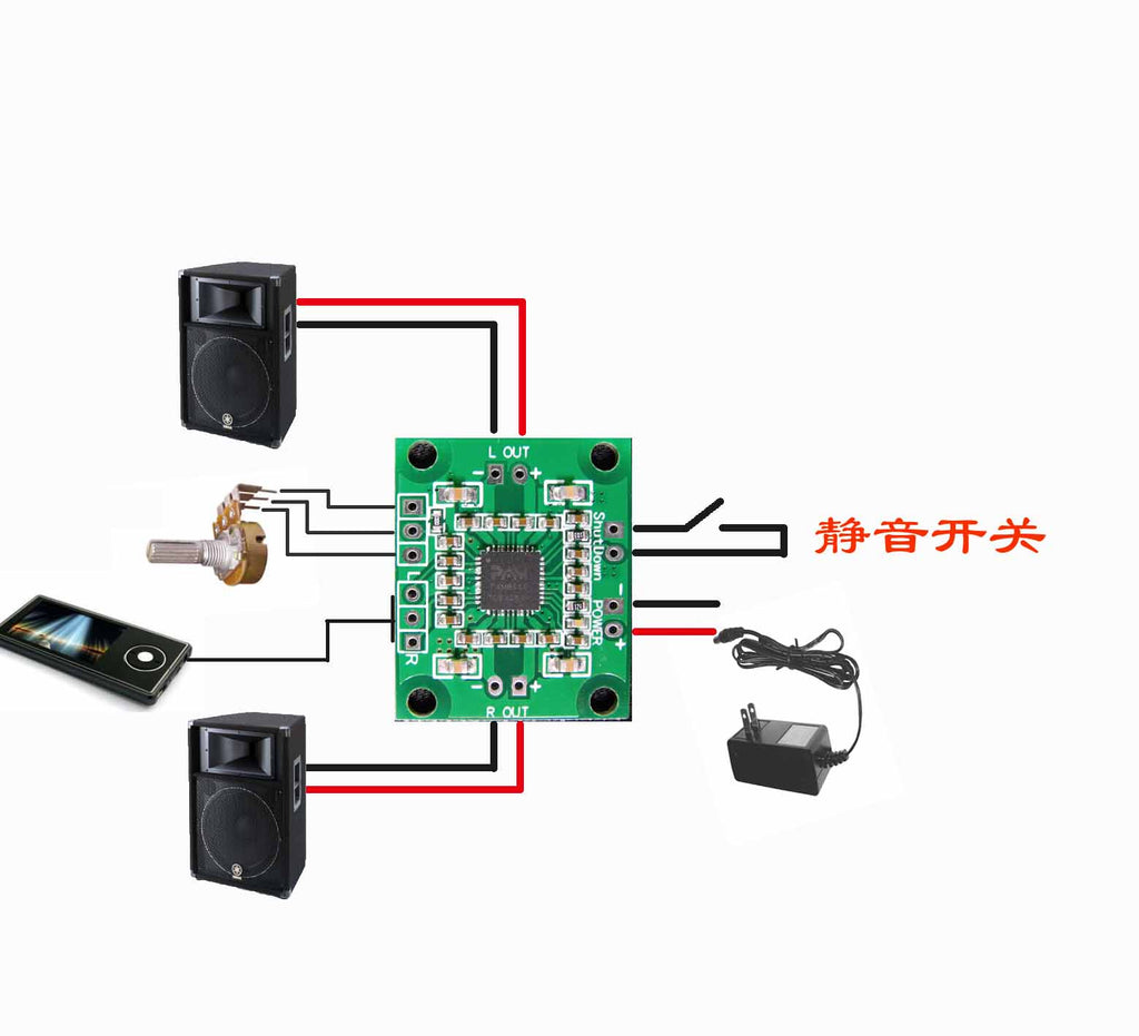 thumbnail image 2 of PAM8610 AMPLIFIER BOARD Module Class D Digital Power Amp Board Audio Accessories EUR 5,03 2 of 11