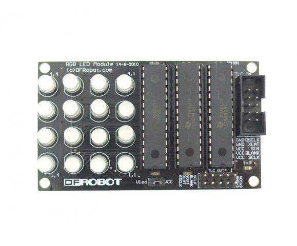 DFRobot Arduino Compatible 4 * 4 RGB LED Module interactive media full ...